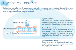 3 types of hyaluronic